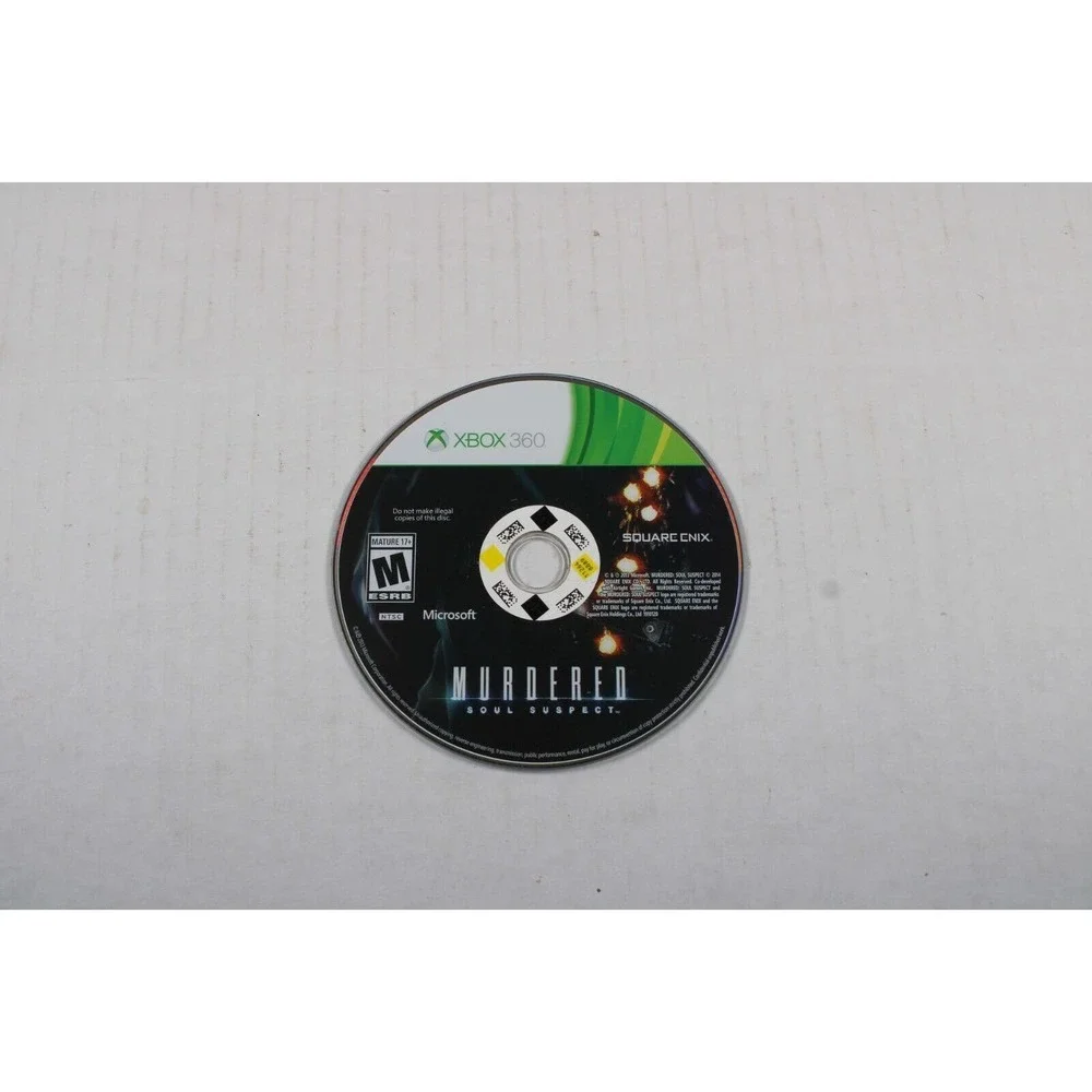 Murdered: Soul Suspect (Microsoft Xbox 360, 2014) Authentic, game disc only